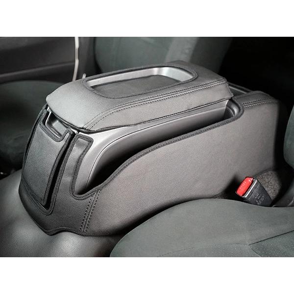 ハイエース 200系 S-GL 標準ボディ センターコンソール レザーカバー ブラック H16〜 小物入れ 収納 左右セット 2個 センター | ハイエース | 02