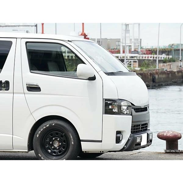 ハイエース 200系 4型 5型 6型 7型 標準ボディ LEDデイライト付き フロントバンパーガード H25.12〜 カスタム 外装 | ハイエース | 04