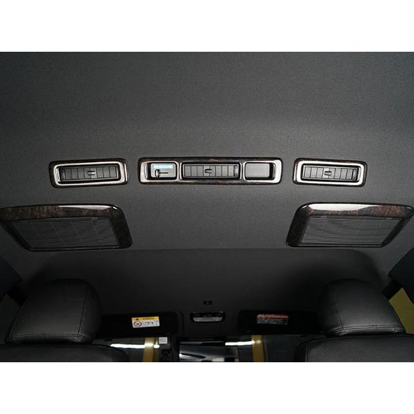 ハイエース200系 4型 5型 6型 7型 ダークプライム ダークプライム2 黒木目マホガニー調 リアエアコン インテリアパネル 5P H25.12〜 | ハイエース | 04