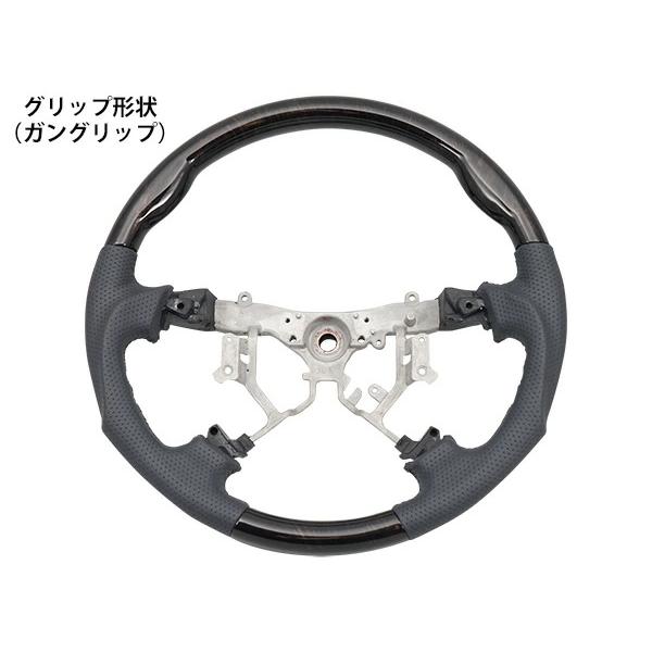 ハイエース 200系 1型 2型 3型 インテリアパネル 16P ステアリング シフトノブ ワイドボディ ダークプライム 黒木目マホガニー調 | ハイエース | 06