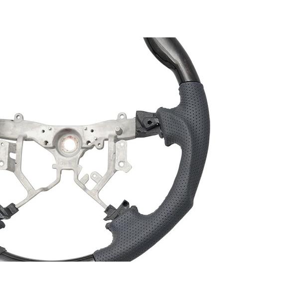 ハイエース 200系 1型 2型 3型 インテリアパネル 16P ステアリング シフトノブ ワイドボディ ダークプライム 黒木目マホガニー調 | ハイエース | 07