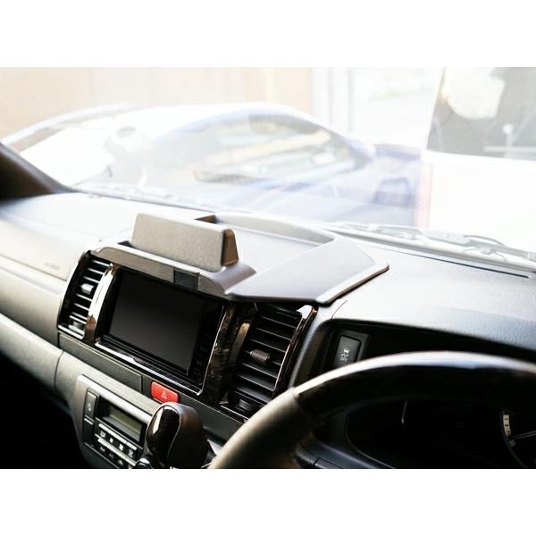 ハイエース 200系 4型 5型 6型 標準ボディ用 トレイ付きナビバイザー シボ加工済 Ver.2 |  | 06