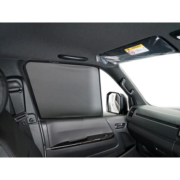 ハイエース 200系 ECOネット 遮光ネット 虫除けネット Ver.2 左右セット 両側 サイド 網戸 車中泊 キャンプ フロント 運転席 助手席 | ハイエース | 03