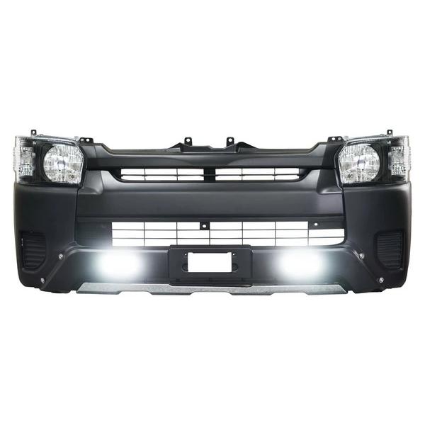 1型2型用 現行ルック ハイエース 200系 4型 5型 6型 ワイド用 フロントKIT TRISTARS BLACK EDTION 4WD オフロード ルック 付属品多数 リフトアップ◇ | ハイエース | 03