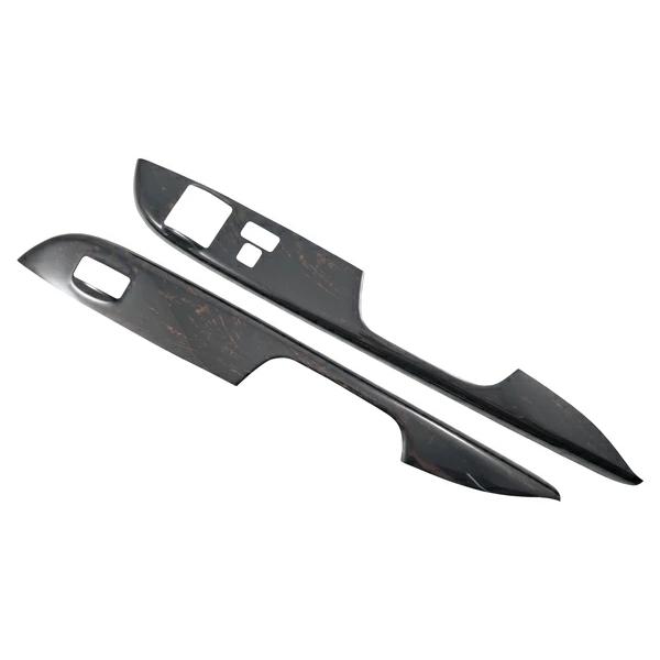 ハイエース 200系 標準ボディ ワイドボディ用 ダークプライム 黒木目マホガニー調 パワーウインドウスイッチパネル 2P 左右セット 運転席 助手席 | ハイエース | 01