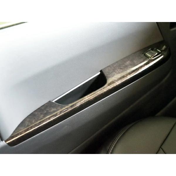 ハイエース 200系 標準ボディ ワイドボディ用 ダークプライム 黒木目マホガニー調 パワーウインドウスイッチパネル 2P 左右セット 運転席 助手席 | ハイエース | 03