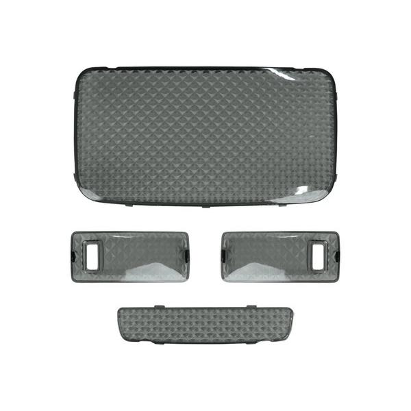 ハイエース 200系 1型 2型 3型 S-GL クリスタル レンズ ルームランプカバー スモーク 4点 内装 レンズカバー 室内 車種専用 | ハイエース | 01