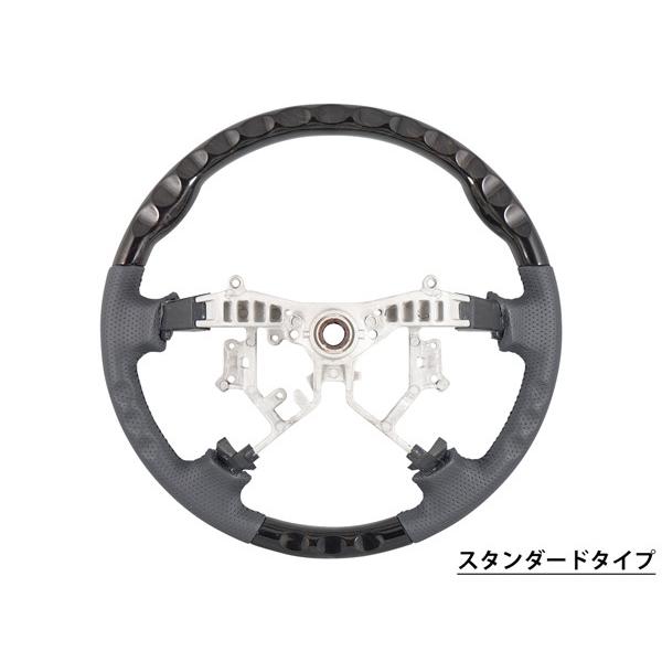 200系 ハイエース レジアスエース 1型 2型 3型 ステアリング ハンドル ダークプライム 黒木目マホガニー調 単品 | ハイエース | 04