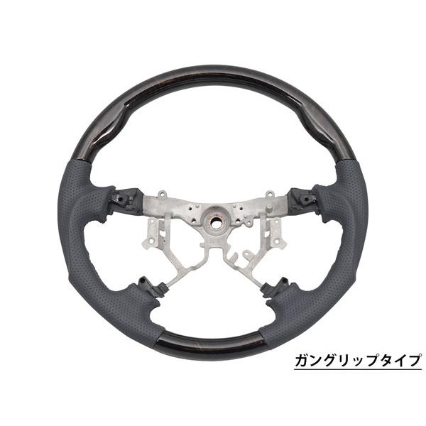 200系 ハイエース レジアスエース 1型 2型 3型 ステアリング ハンドル ダークプライム 黒木目マホガニー調 単品 | ハイエース | 05