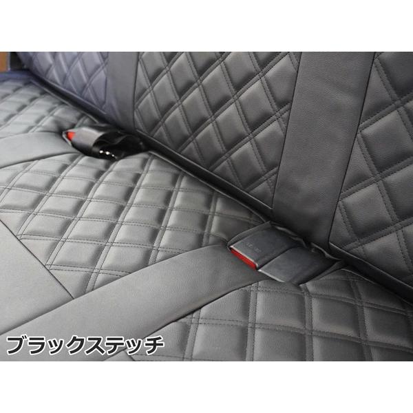 ハイエース シートカバー DX 200系 フロント セカンド レザー キルティング 平成28年6月以降〜 現行 ダイヤカット パンチング | ハイエース | 10