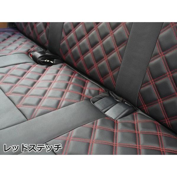 ハイエース シートカバー DX 200系 フロント セカンド レザー キルティング 平成28年6月以降〜 現行 ダイヤカット パンチング | ハイエース | 13