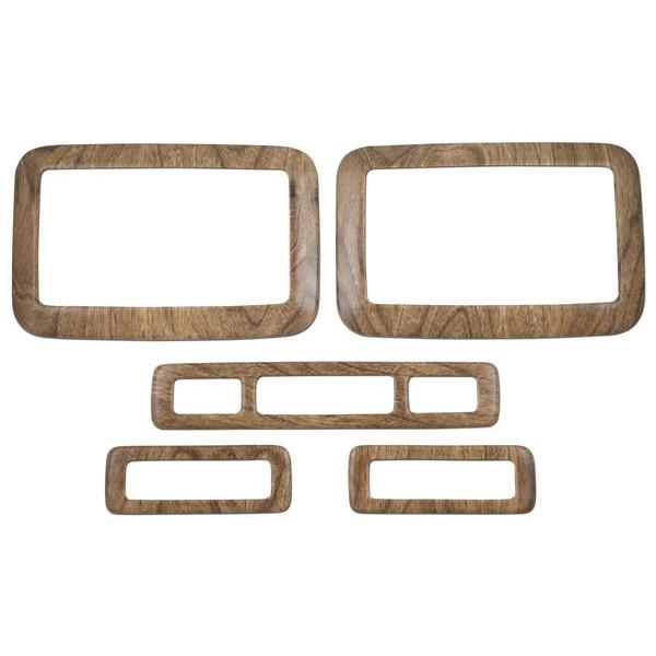 ハイエース 200系 4型 5型 6型 7型 専用 ナチュラルウッド調 リアエアコン インテリアパネル 5P インパネ 内装 木目調 インパネ 現行 | ハイエース | 01