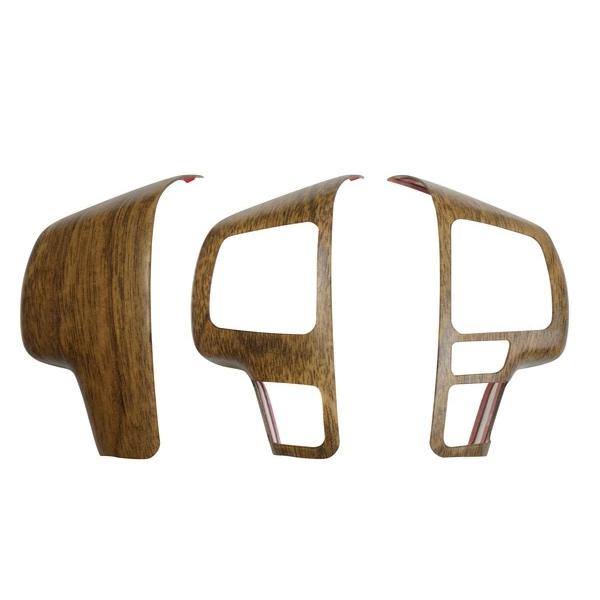 ハイエース 200系 6型 7型 ナチュラルウッド調 ステアリングスイッチパネル 3P 現行 カバー ハンドル インパネ 標準 ワイド |  | 01