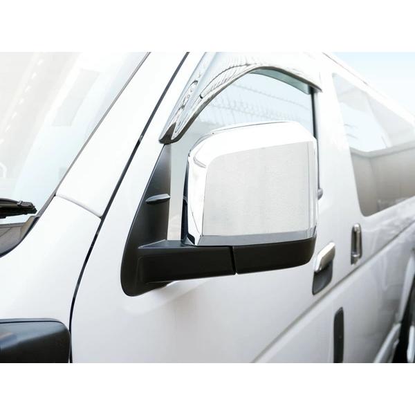 ハイエース 200系 6型 7型 電動格納 電動調整 メッキドアミラー 純正タイプ S-GL 左右セット サイドミラー 交換 補修 | ハイエース | 07