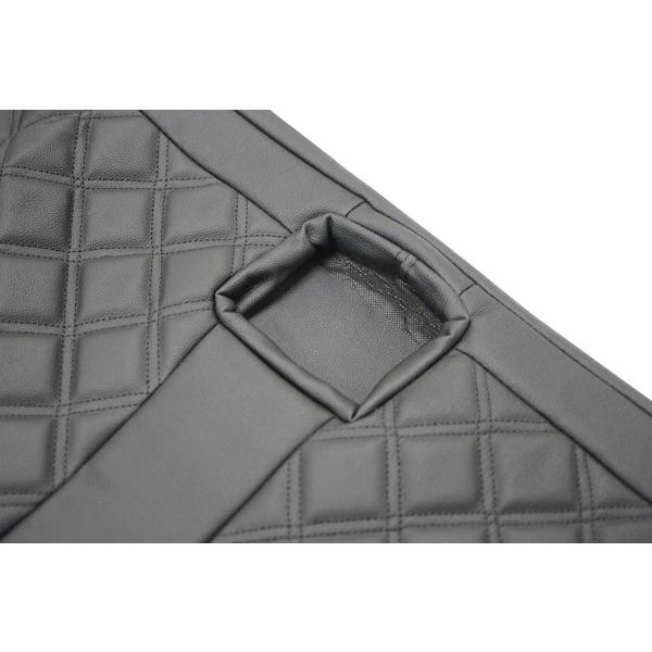 ハイエース シートカバー DX 200系 ブラックステッチ 9人乗り用 3列セット 平成28年6月以降 レザー キルティング ダイヤカット | ハイエース | 10