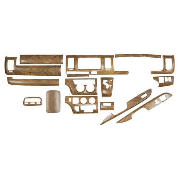 ハイエース 200系 1型 2型 3型 標準ボディ用 ナチュラルウッド調 インテリアパネル16P スタンダードステアリング シフトノブ セット | ハイエース | 02