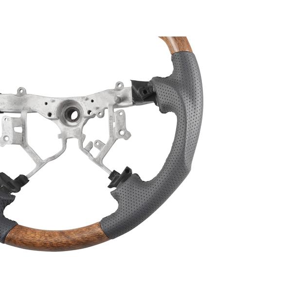 ハイエース 200系 1型 2型 3型 ワイドボディ用 ナチュラルウッド調 インテリアパネル16P ガングリップステアリング シフトノブ セット | ハイエース | 06