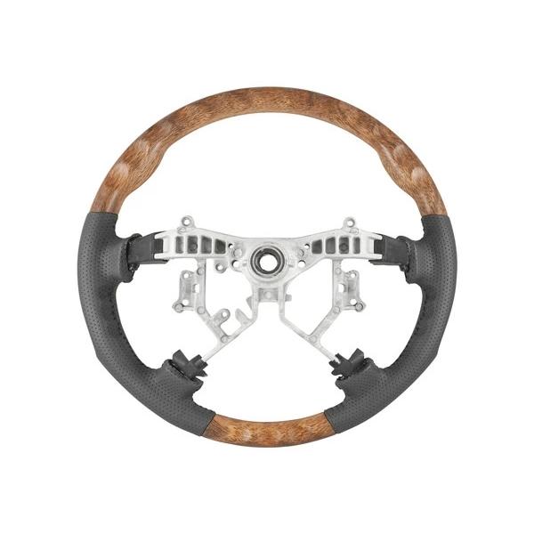 ハイエース 200系 1型 2型 3型 ワイドボディ用 ナチュラルウッド調 インテリアパネル16P ガングリップステアリング シフトノブ セット | ハイエース | 08