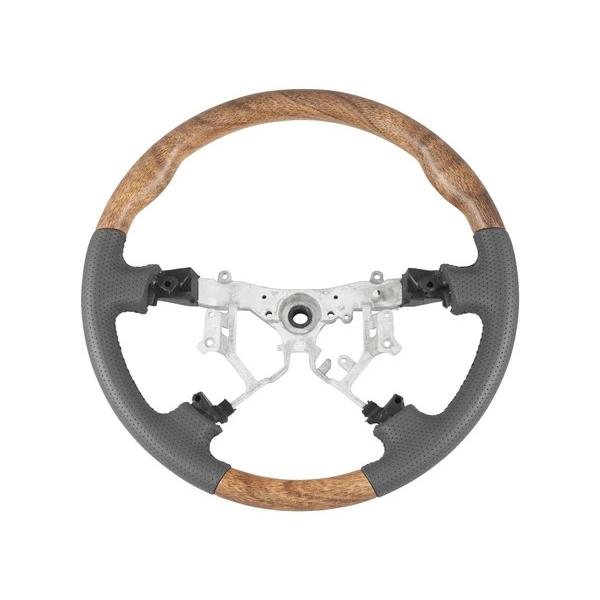 ハイエース 200系 1型 2型 3型 ワイドボディ用 ナチュラルウッド調 インテリアパネル16P スタンダードステアリング シフトノブ セット | ハイエース | 05