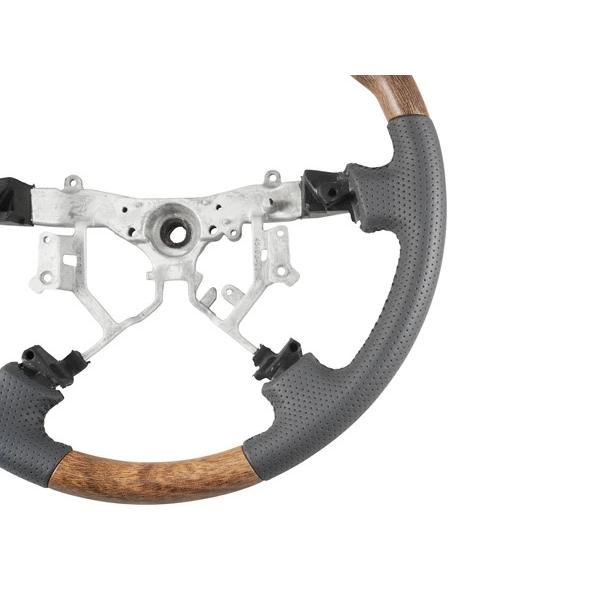 ハイエース 200系 1型 2型 3型 ワイドボディ用 ナチュラルウッド調 インテリアパネル16P スタンダードステアリング シフトノブ セット | ハイエース | 06