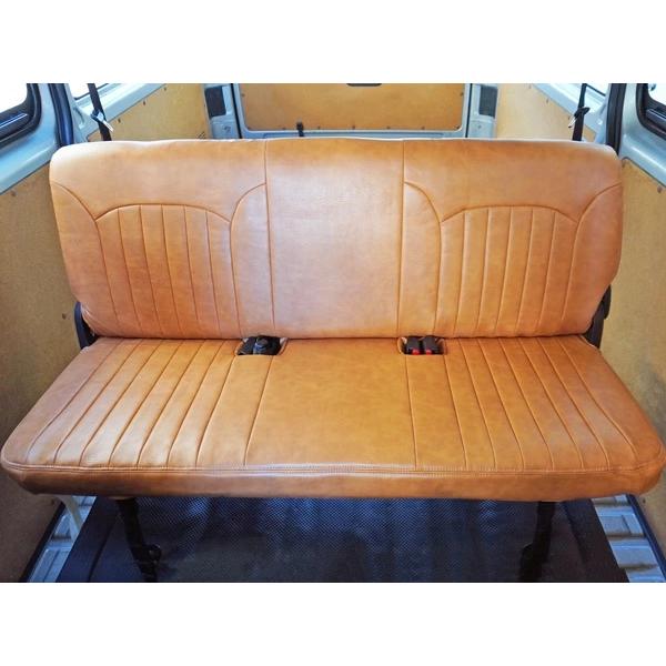 ハイエース シートカバー DX 200系 ヴィンテージ ブラウン フロント セカンド 運転席 助手席 後部座席 レザー 平成28年6月以降〜 | ハイエース | 08