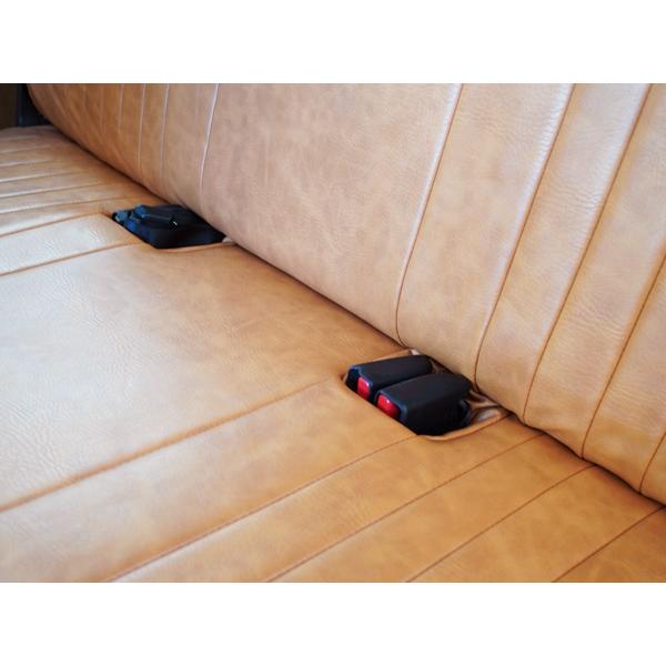 ハイエース シートカバー DX 200系 ヴィンテージ ブラウン レザー 9人乗り用 3列セット 平成28年6月以降 フロント セカンド×2 | ハイエース | 09