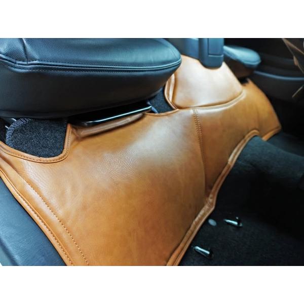 ハイエース 200系 S-GL 標準ボディ用 フロント デッキカバー ヴィンテージブラウン レザー 汚れ防止 全車 運転席 助手席 内装 | ハイエース | 04