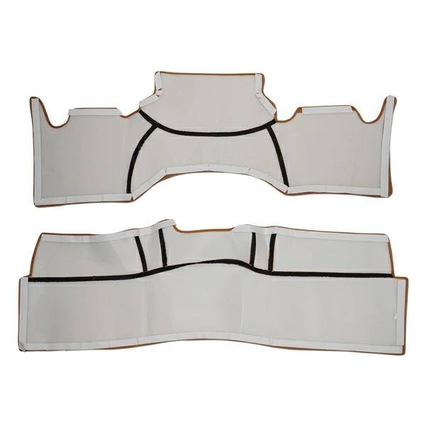 200系 ハイエース S-GL 標準ボディ用 フロントデッキカバー リアデッキカバー セット ヴィンテージブラウン PVC 運転席 助手席 後部座席 | ハイエース | 02