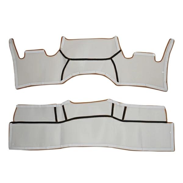 200系 ハイエース S-GL ワイドボディ用 フロントデッキカバー リアデッキカバー セット ヴィンテージブラウン レザー 内装 カスタム | ハイエース | 02