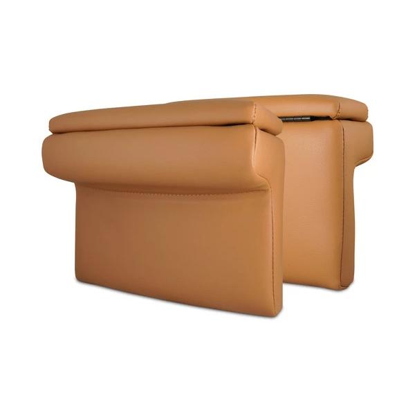 ハイエース 200系  S-GL用 アームレスト コンソール付き 開閉式 キャメル レザー 小物入れ 収納 左右セット 2個 センター | ハイエース | 01