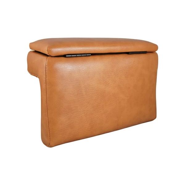 200系 ハイエース アームレスト S-GL用 コンソール付き 開閉式 ヴィンテージ ブラウン レザー 小物入れ 収納 左右セット 2個 センター | ハイエース | 03