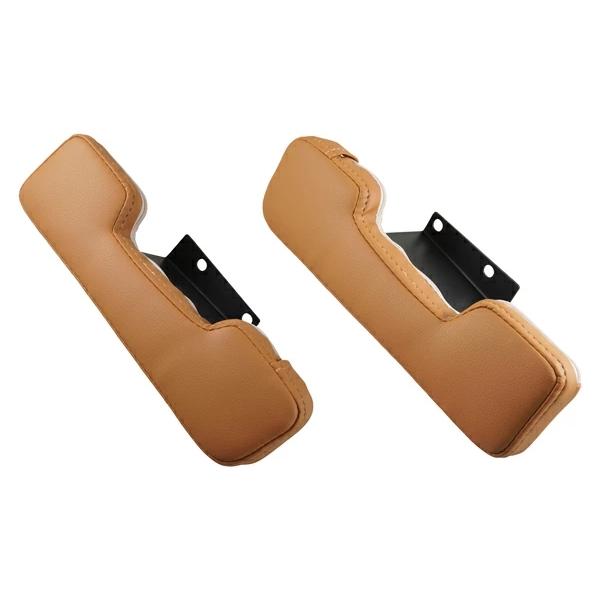 ハイエース 200系 サイド ドア アームレスト キャメル レザー 左右セット 肘置き 肘掛 2個 現行 長距離 PVC 全車 | ハイエース | 01