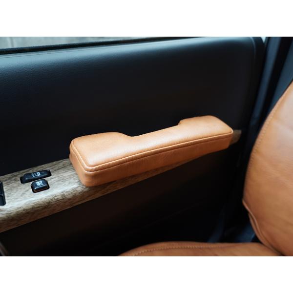 200系 ハイエース サイド ドア アームレスト ヴィンテージブラウン レザー 左右セット 肘置き 肘掛 2個 現行 長距離 PVC 全車 | ハイエース | 06
