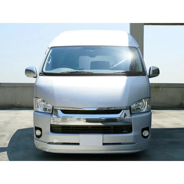 ハイエース 200系 エアロワイパーガード マットブラック ワイドボディ用 カバー 専用 外装 ワイパーパネル カスタム ABS製 | ハイエース | 06