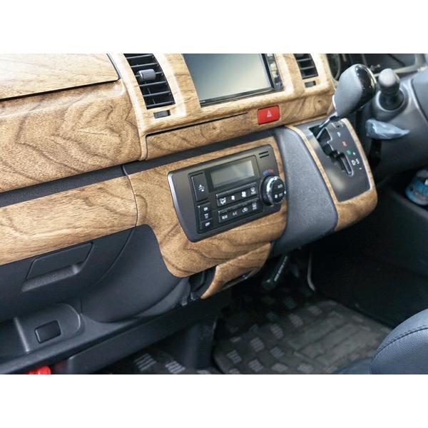 ハイエース レジアスエース 200系 4型 5型 6型 7型 標準ボディ用 スーパーGL S-GL ナチュラルウッド調 エアコンパネル 1P | ハイエース | 04