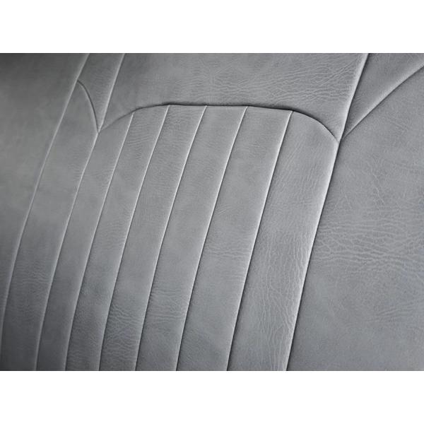 200系 ハイエース S-GL シートカバー フロント/セカンド セット ヴィンテージ グレー レザー 灰色 運転席 助手席 後部座席 | ハイエース | 05