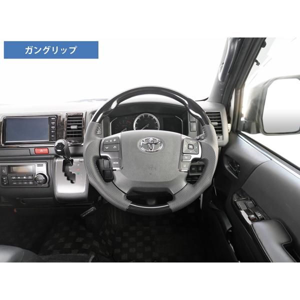 200系 ハイエース 4型 5型 6型 7型 8型 ダークプライムS カーボン調 ステアリング シフトノブ セット | ハイエース | 11