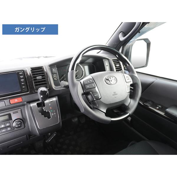 200系 ハイエース 4型 5型 6型 7型 8型 ダークプライムS カーボン調 ステアリング シフトノブ セット | ハイエース | 12