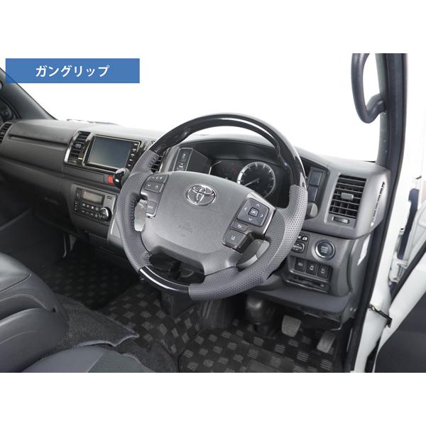 200系 ハイエース 4型 5型 6型 7型 8型 ダークプライムS カーボン調 ステアリング シフトノブ セット | ハイエース | 13