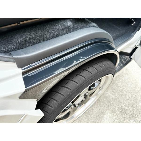 ハイエース 200系 フロント スカッフプレート ダークプライムS カーボン調 左右セット フェンダー パネル 標準 ワイド 現行 | ハイエース | 06
