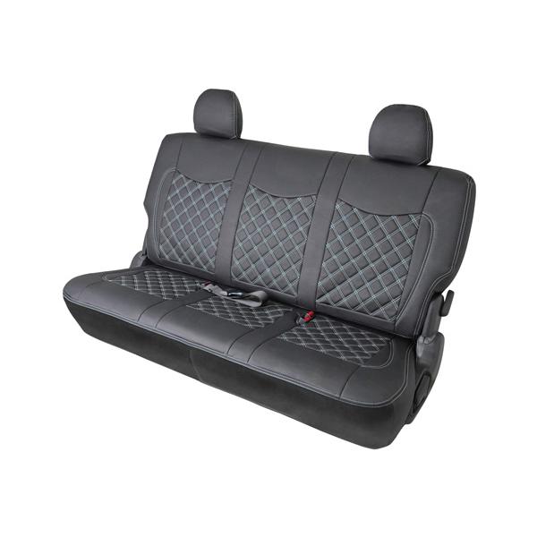 200系 ハイエース S-GL シートカバー クールホワイトステッチ ダイヤカットデザイン | ハイエース | 11