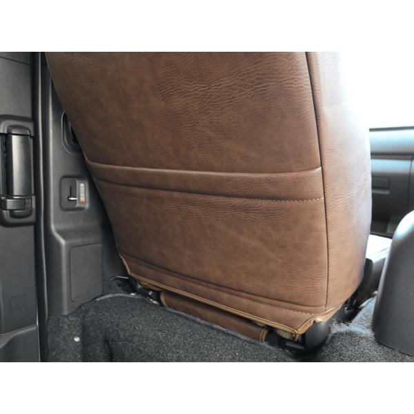 ハイエース 200系 スーパーGL S-GL 専用 1型〜8型対応 レザーシートカバー フロント / セカンド用 (ヴィンテージ ダークブラウン) | ハイエース | 06