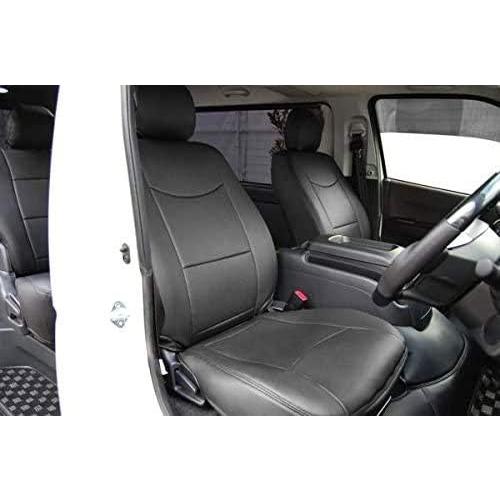 ハイエース 200系 スーパーGL S-GL 専用 9型対応 レザーシートカバー フロント / セカンド用 (パンチングレザー) | ハイエース | 03
