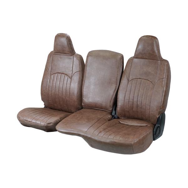 ハイエース 200系 DX / DX GLパッケージ 専用 1型〜9型対応 レザーシートカバー フロントシート用 (ヴィンテージダークブラウン) | ハイエース | 03