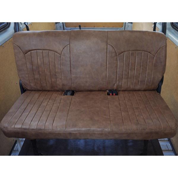 ハイエース 200系 DX / DX GLパッケージ 専用 レザーシートカバー 9人乗り用 3列セット 平成28年6月以降 (ヴィンテージダークブラウン) | ハイエース | 08