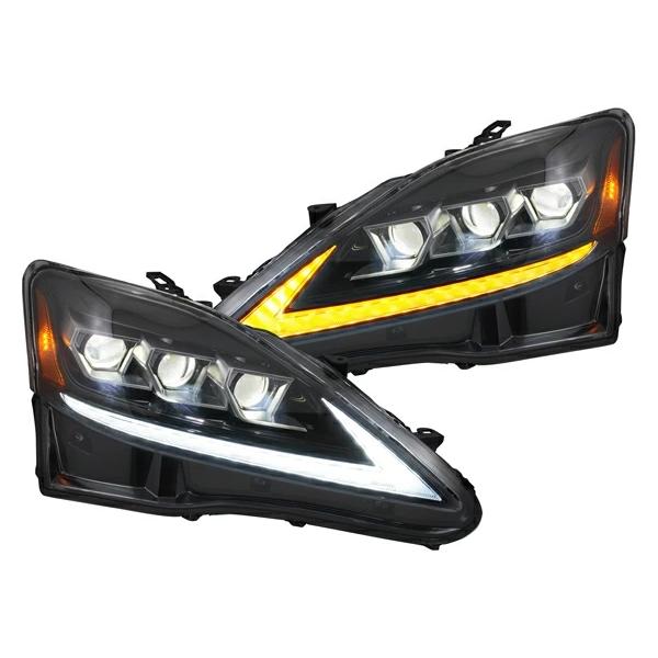 レクサス LEXUS IS IS250 IS350 ISC IS-F GSE20系 ヘッドライト 30現行モデル仕様 シーケンシャル 流れる ウインカー 三眼LED  H17~ | レクサス | 01