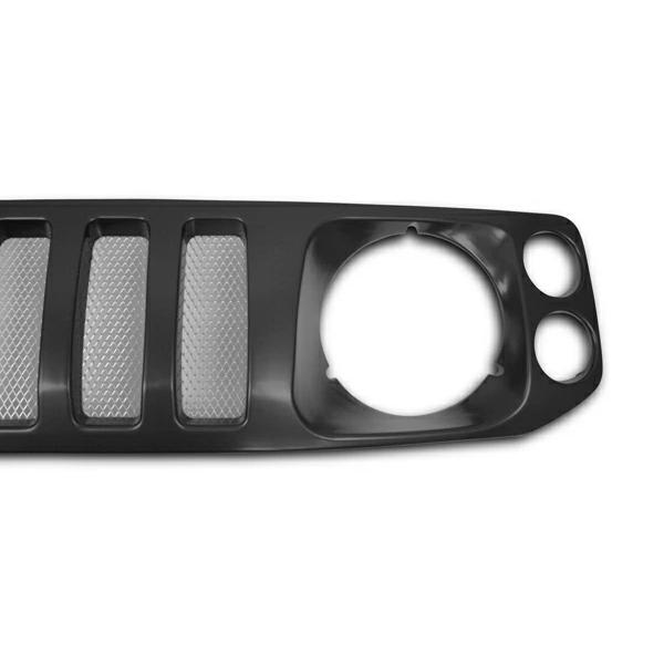 スズキ ジムニー JA12 JA22 JB32 マットブラック メッシュグリル H7.11〜 フロントグリル マークレス フェイス カスタム |  | 02