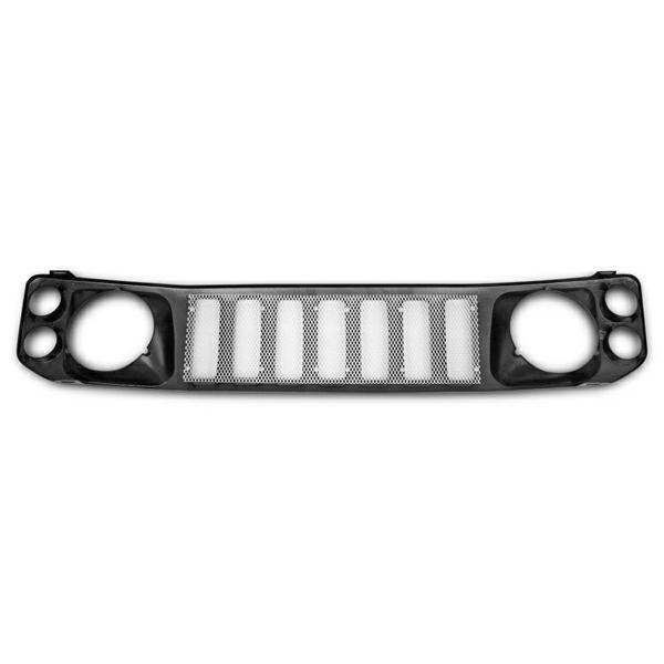 スズキ ジムニー JA12 JA22 JB32 マットブラック メッシュグリル H7.11〜 フロントグリル マークレス フェイス カスタム |  | 04