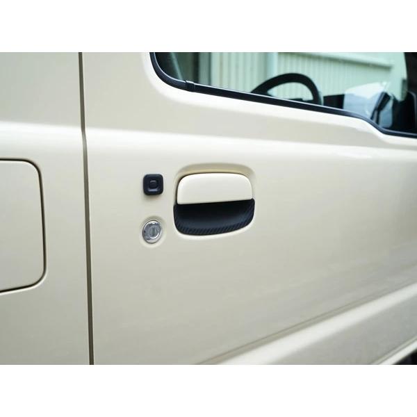 ジムニー JB64W ジムニーシエラ JB74W 専用ドアハンドル ラバープロテクター カーボン調 H30.7〜 傷防止 保護カバー 外装 | ジムニー | 05