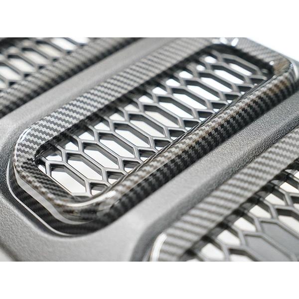 ジムニー JB64W ジムニーシエラ JB74W LEDデイライト LEDウインカー付き カーボン調ダクト フロントグリル ドレスアップ | ジムニー | 08